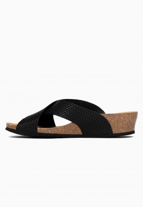 Sandales Brisbane Compensées et semi-compensées Noir