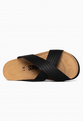 Sandales Brisbane Compensées et semi-compensées Noir