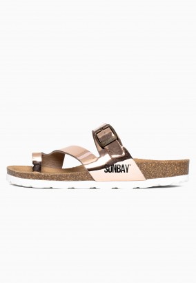 Sandales Biloela à entre-doigts Rose gold