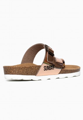 Sandales Biloela à entre-doigts Rose gold