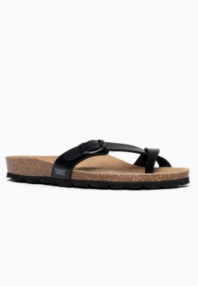 Sandales Petunia à entre-doigts Noir