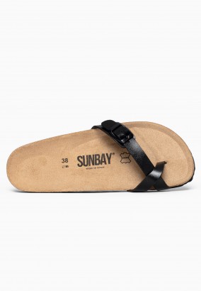 Sandales Petunia à entre-doigts Noir