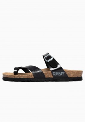 Sandales Tulipe à entre-doigts Noir