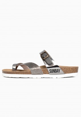 Sandales Tulipe à entre-doigts Pewter