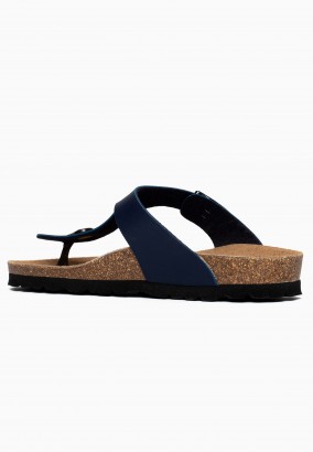 Sandales Camelia à entre-doigts Bleu marine