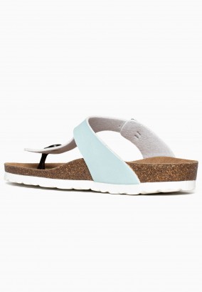 Sandales Camelia à entre-doigts Menthe