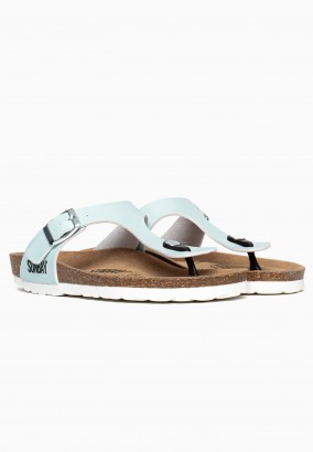 Sandales Camelia à entre-doigts Menthe
