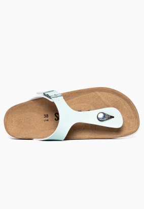 Sandales Camelia à entre-doigts Menthe
