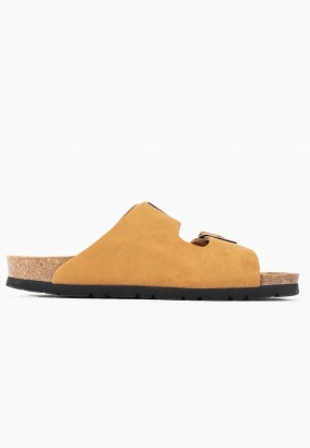 Sandales Trefle 2 Brides Camel