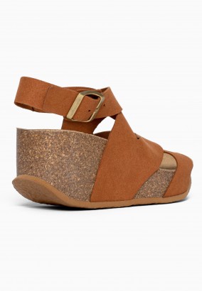 Sandales Ballina Compensées et semi-compensées Tan