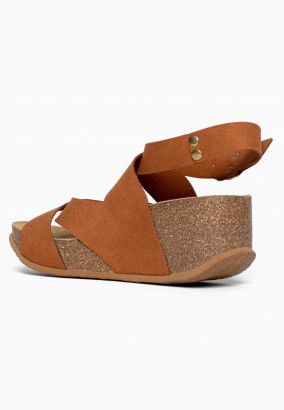 Sandales Ballina Compensées et semi-compensées Tan