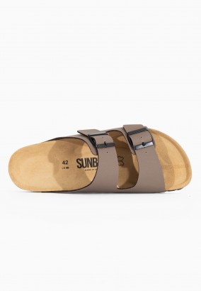 Sandales Trefle 2 Brides Marron