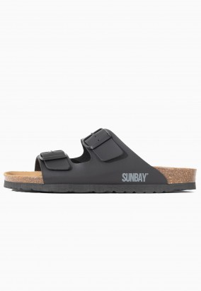 Sandales Trefle 2 Brides Noir