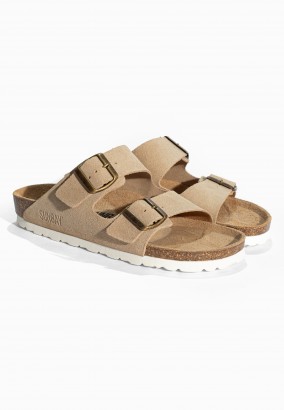 Sandales Trefle Beige