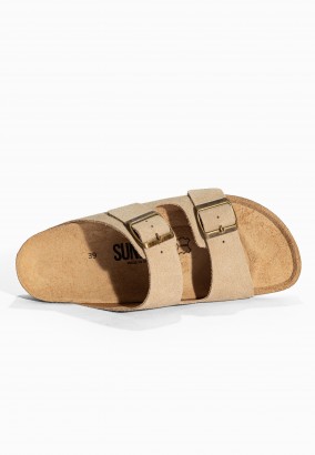 Sandales Trefle Beige