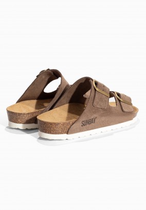 Sandales Trefle Taupe fonçé